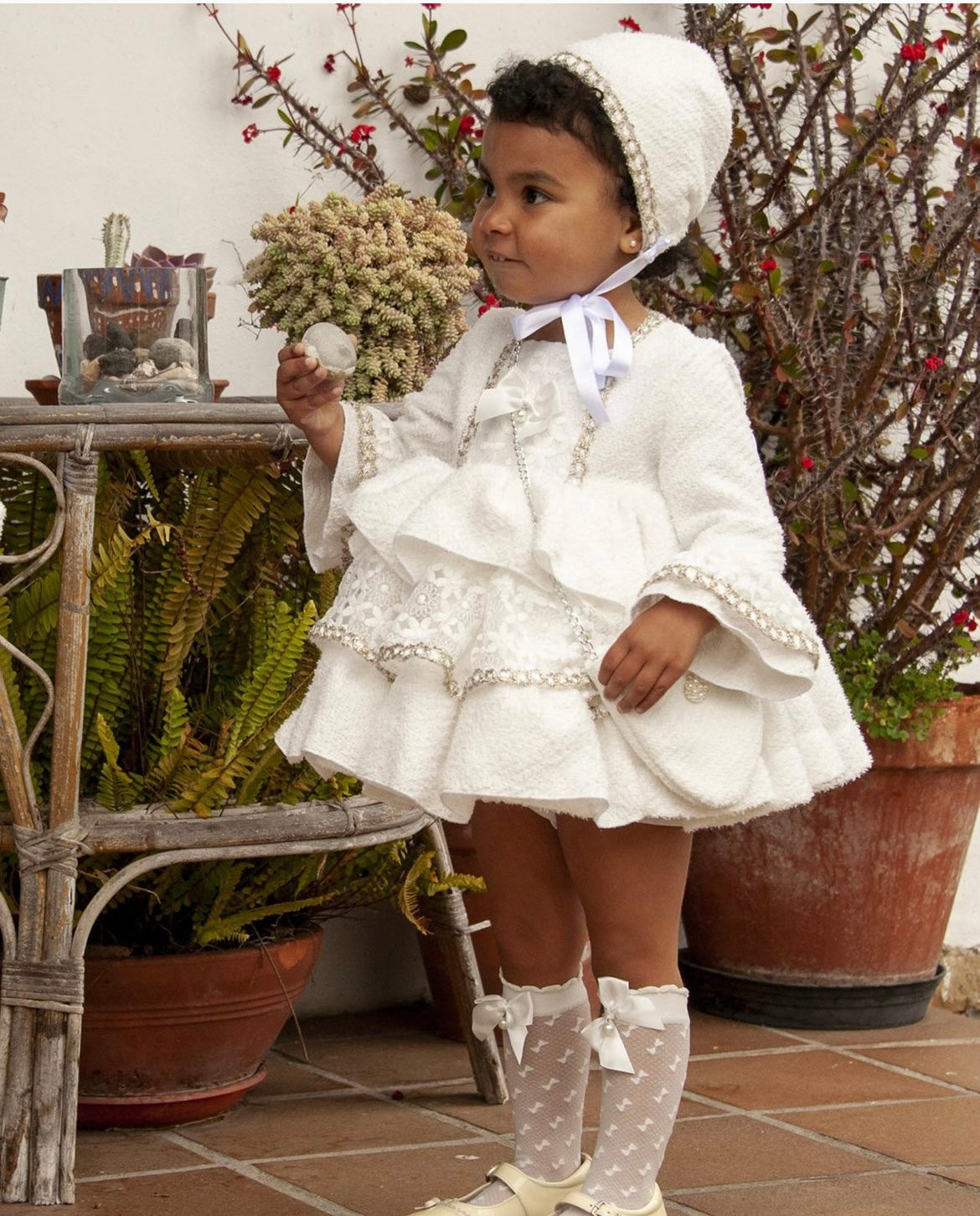 Cream Puffball Dress