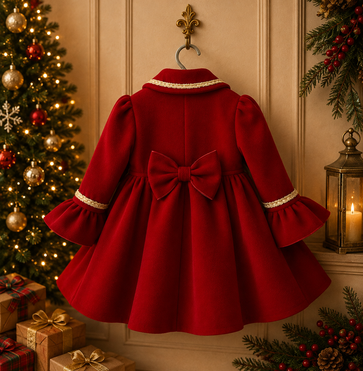Sonata Red Coat with beret