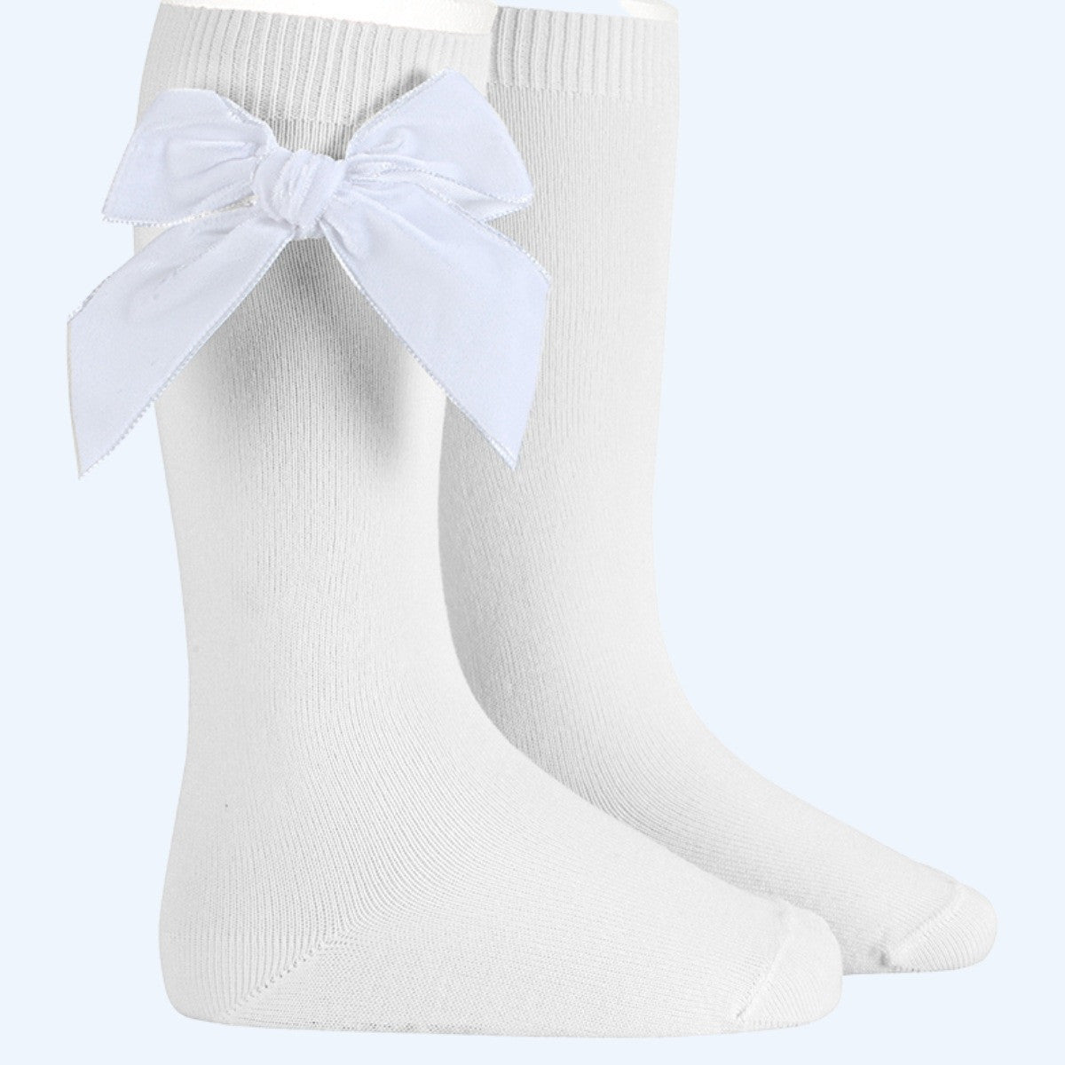 Condor velvet white socks