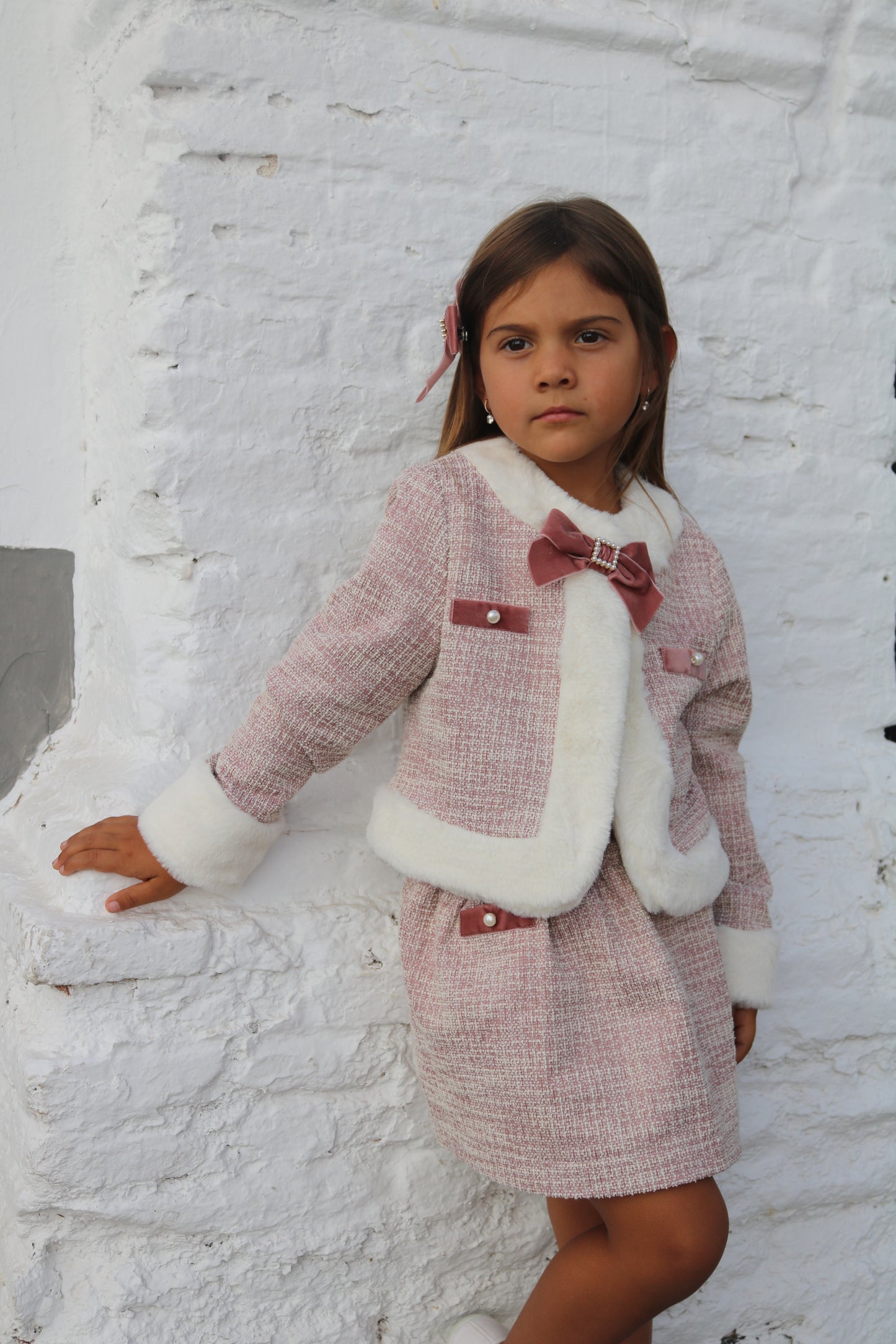 Pink Jacket & Skirt set