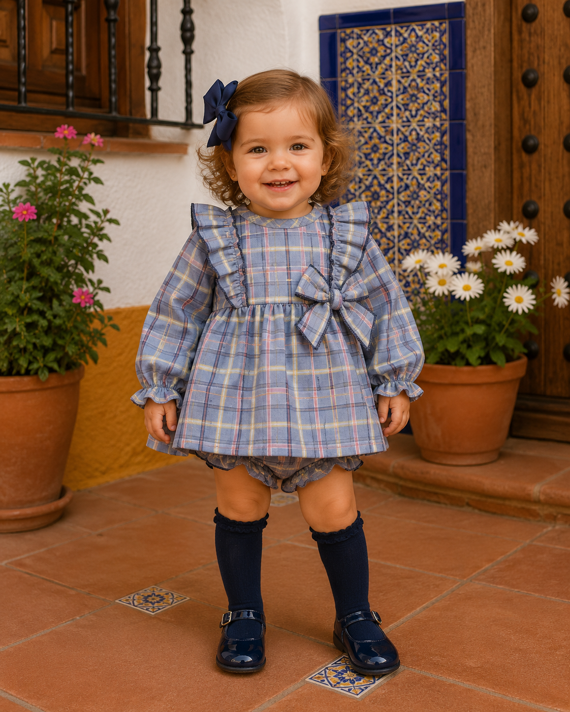 Babyferr Check dress & knickers set