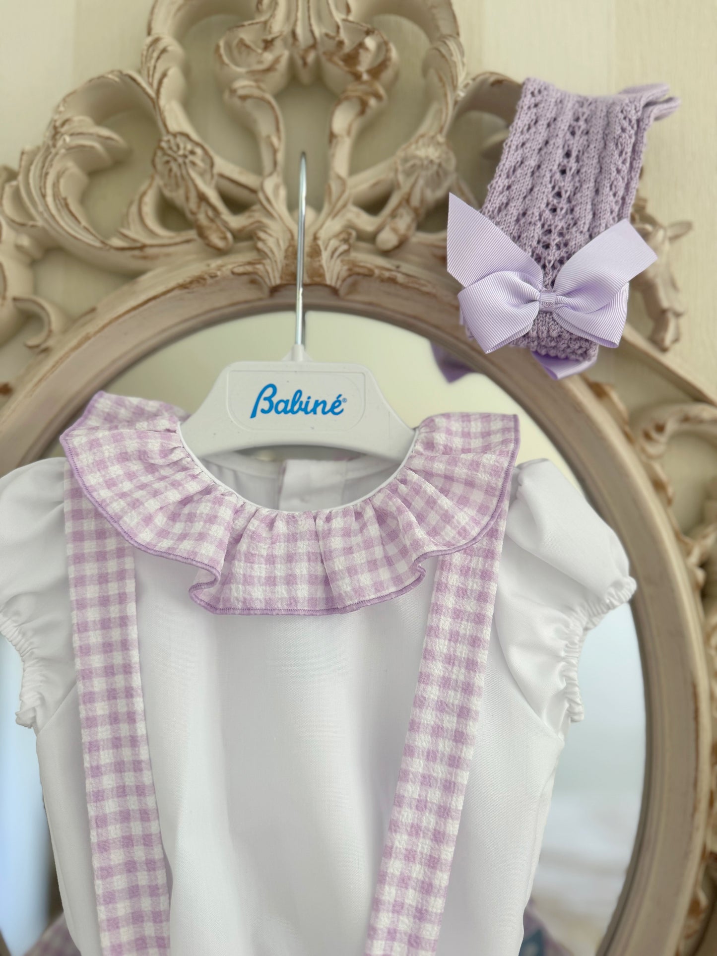 Lilac Romper & Blouse Set