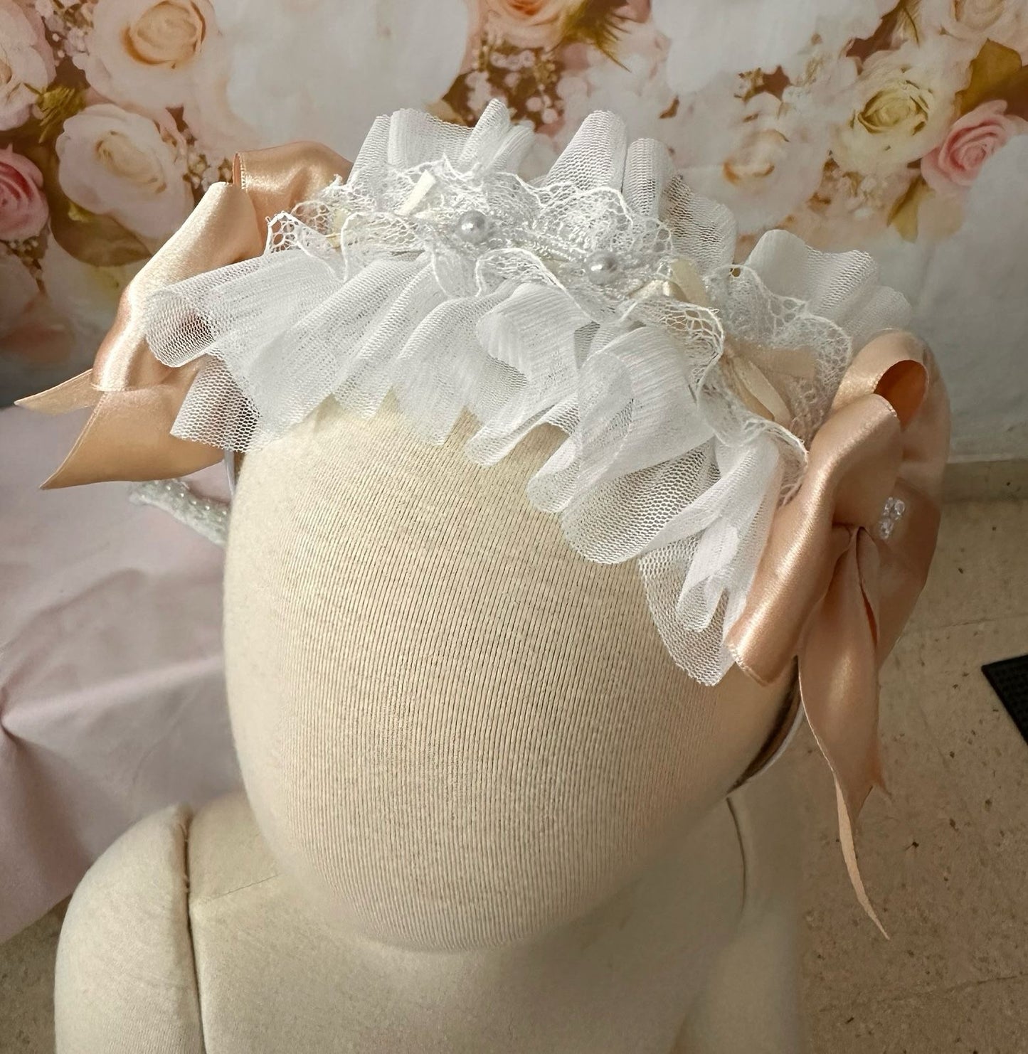 Sonata Cream Lace Dress & headpiece