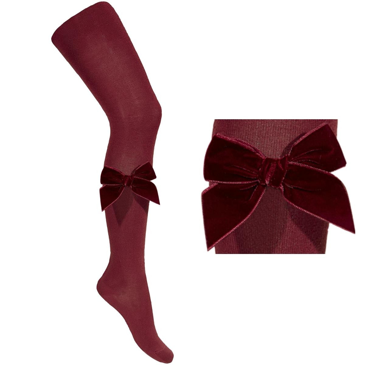 Condor velvet burgundy tights