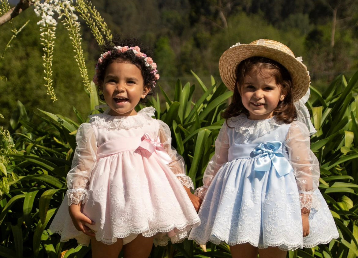 Pink Lace Puffball Dress