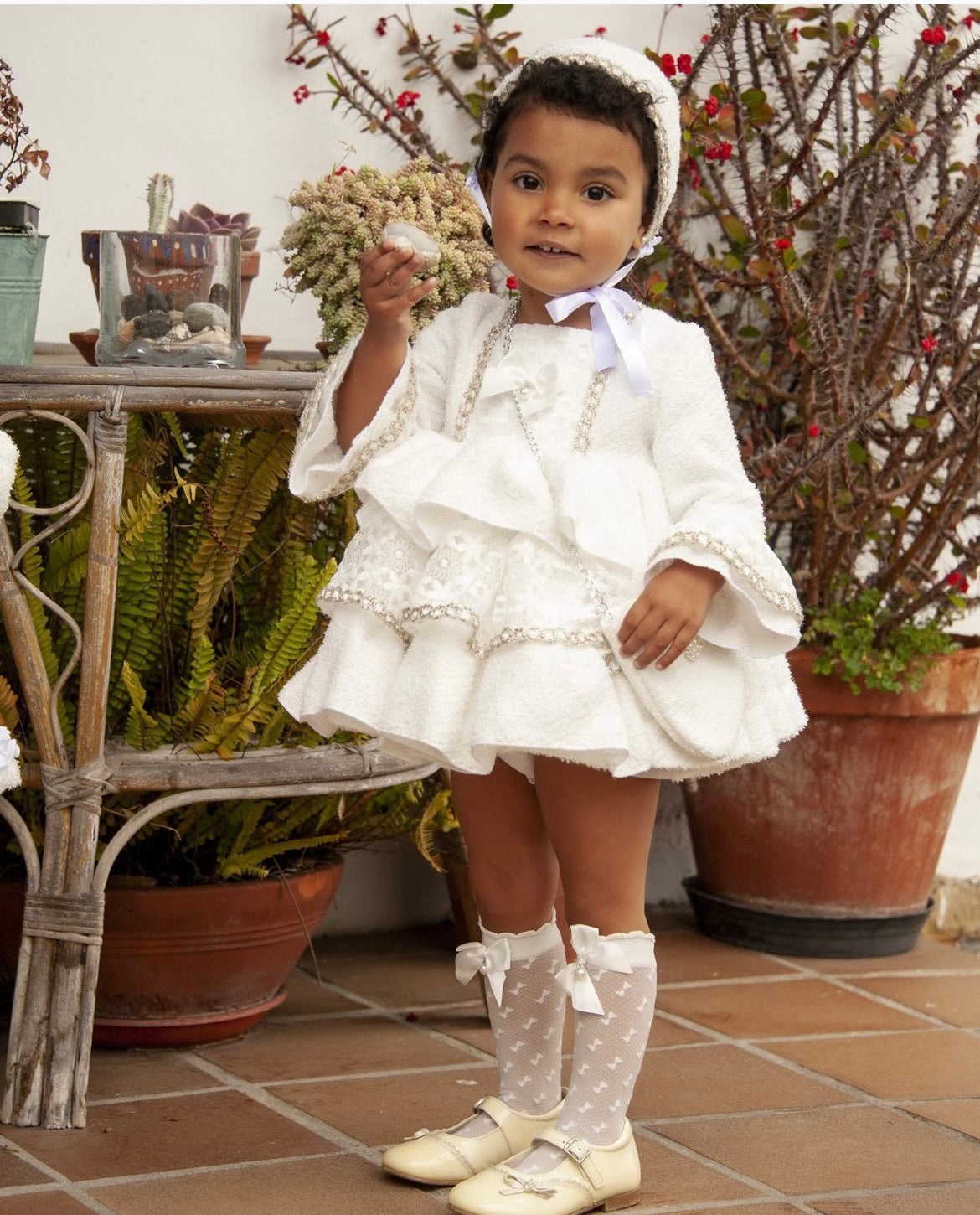 Cream Puffball Dress