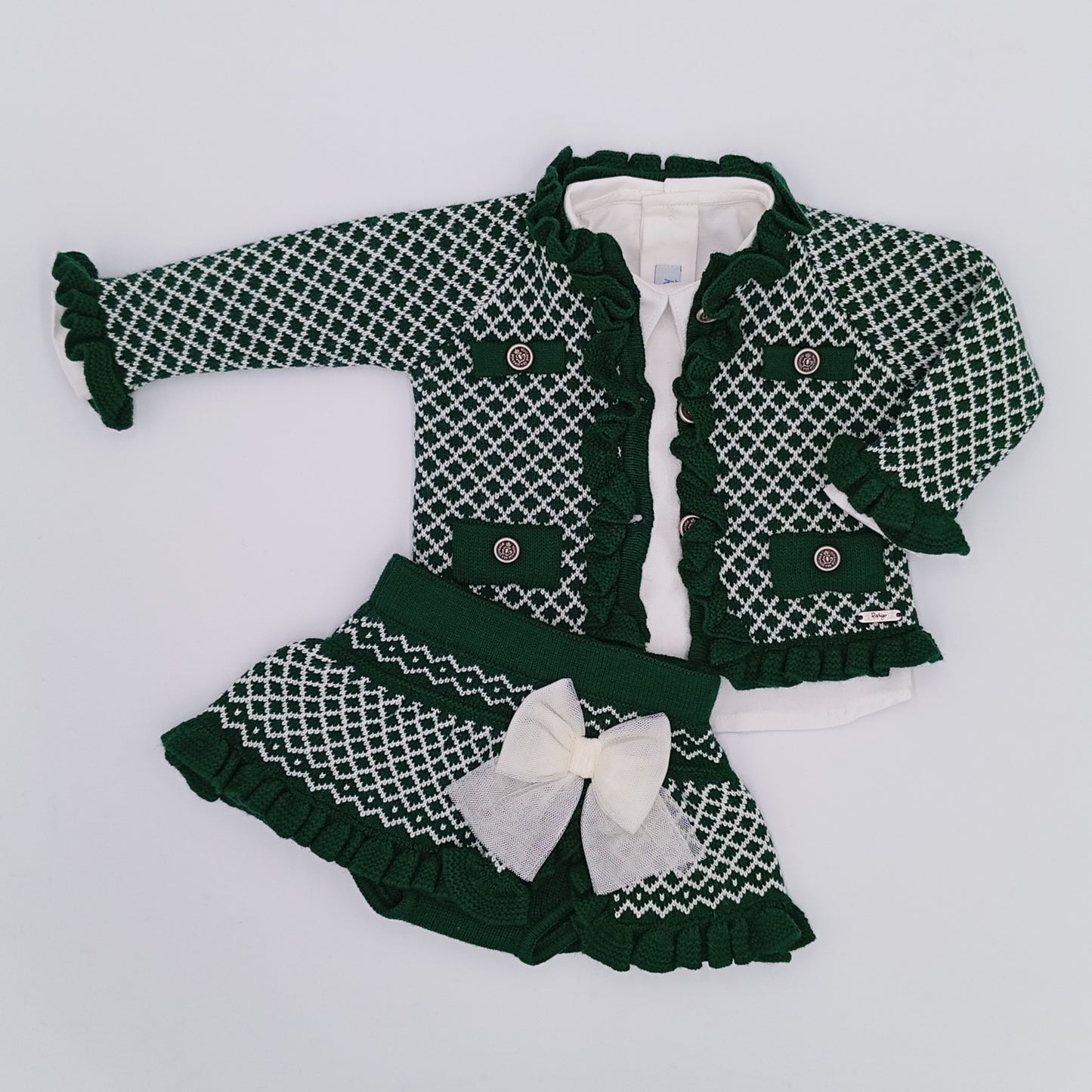 Bottle Green 3 piece set (6m-48m)