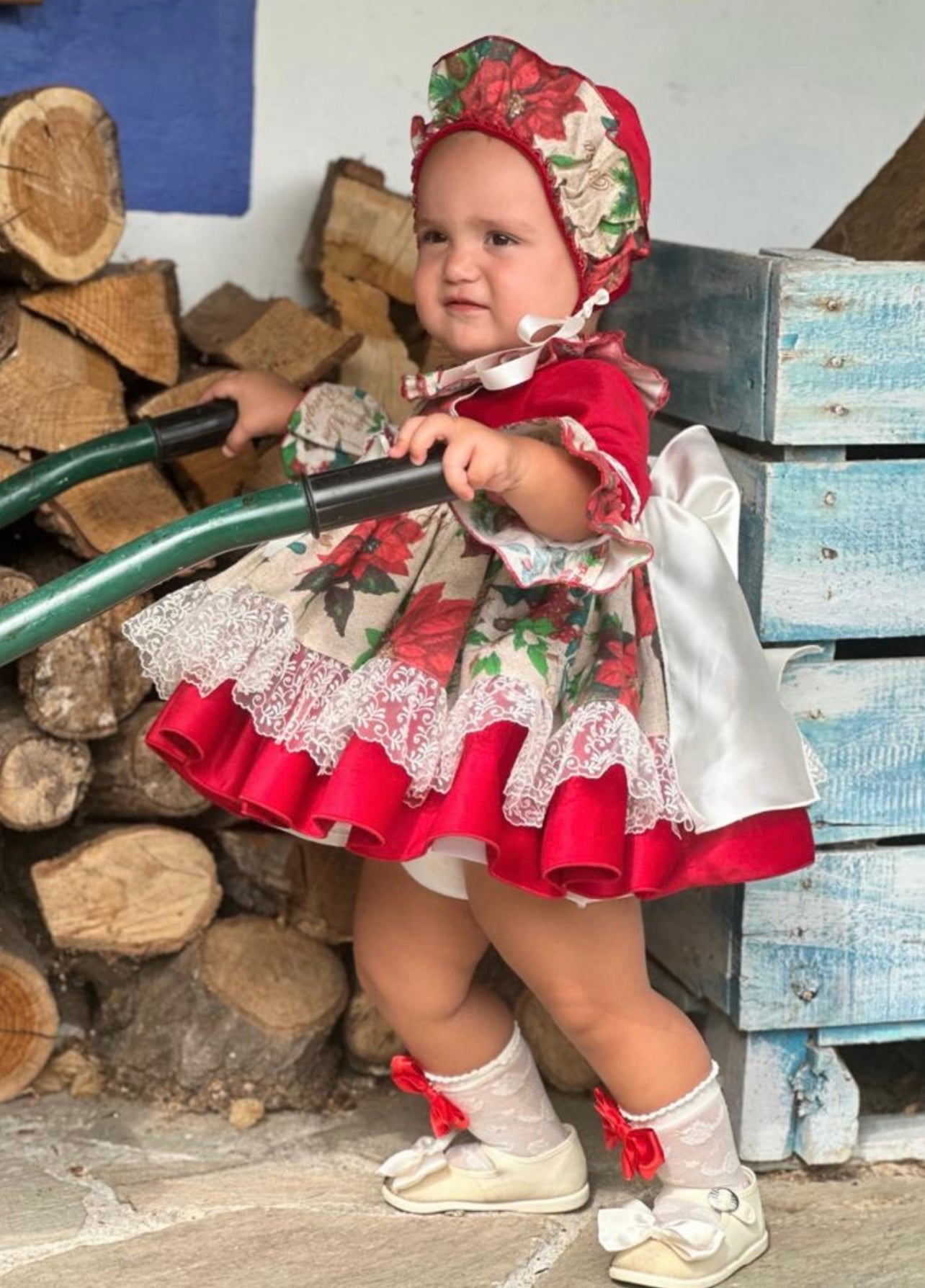 Christmas Poinsettia dress