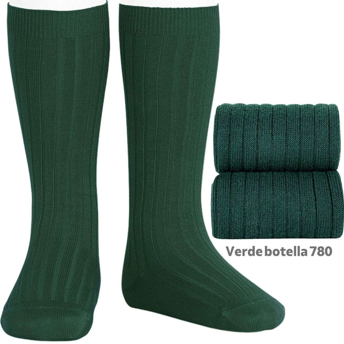 Condor ribbed knee high socks