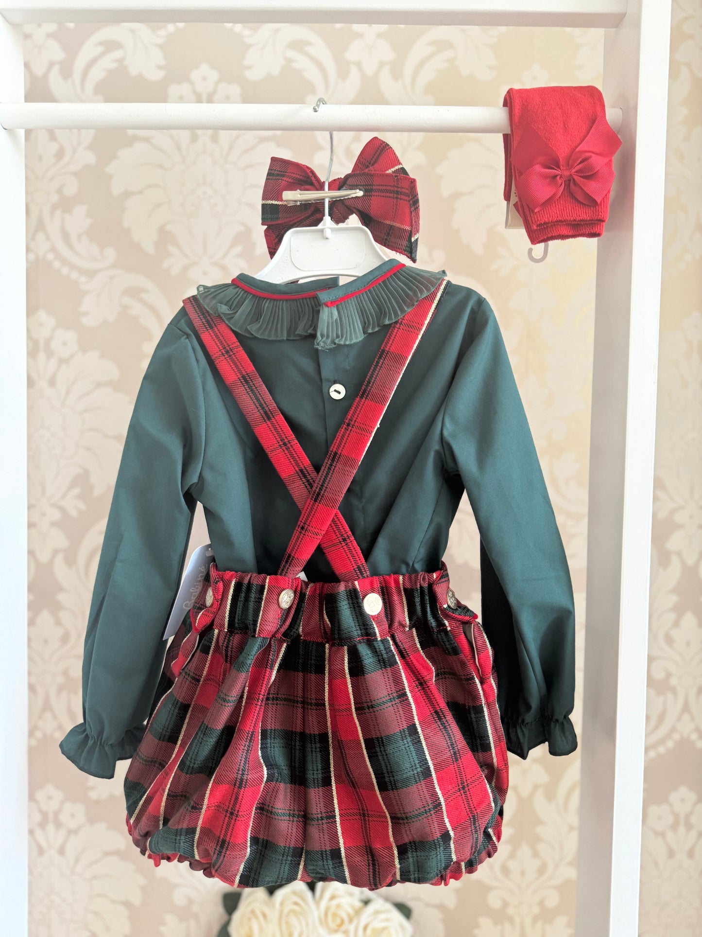 Christmas Blouse & Shorts Set