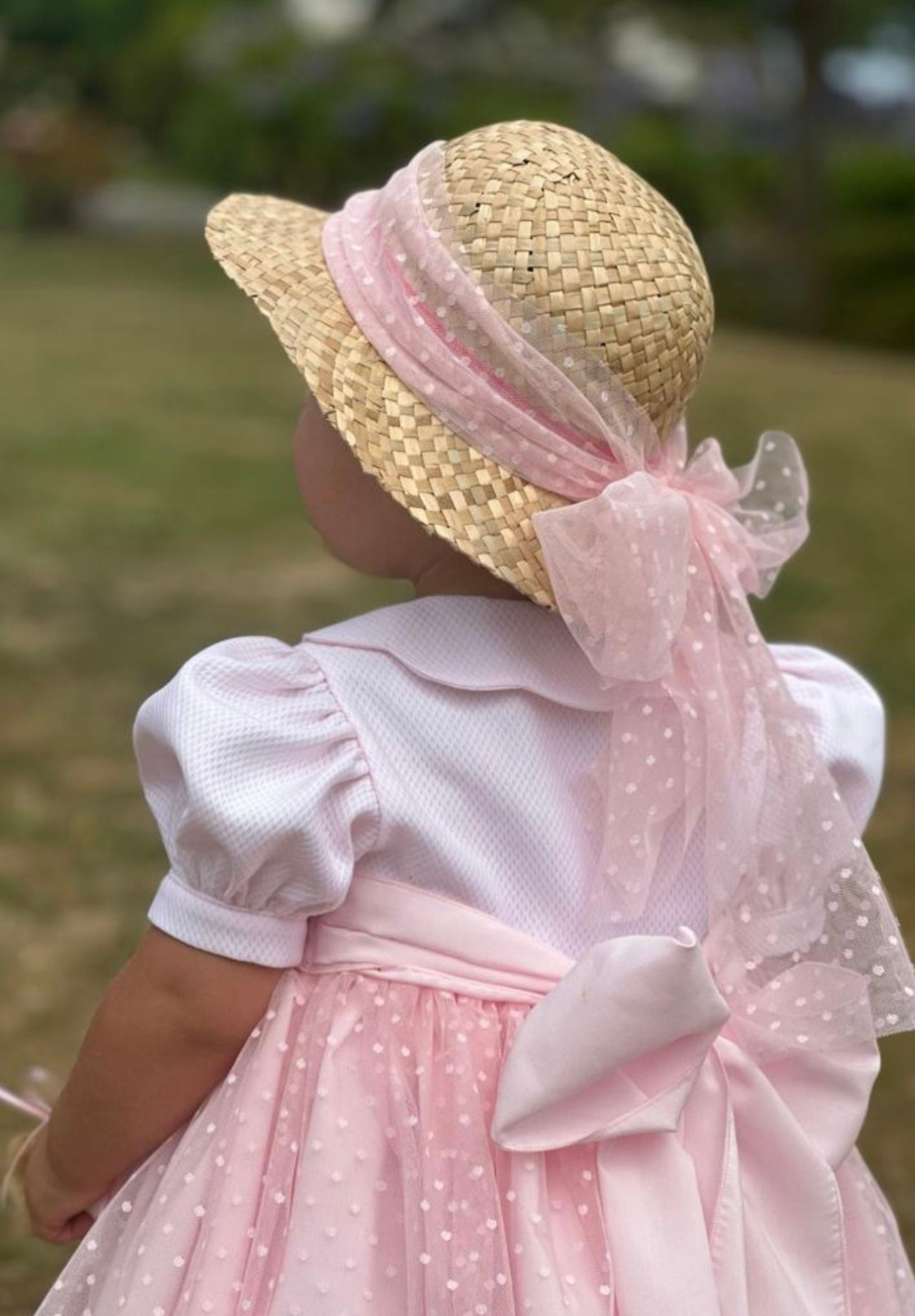 Barbie pink pique dress
