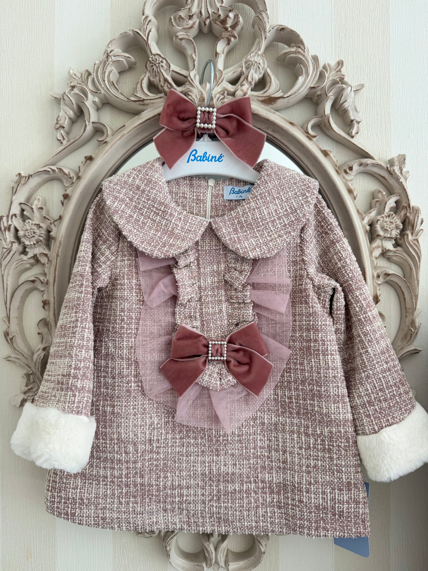 Pink Tweed Dress