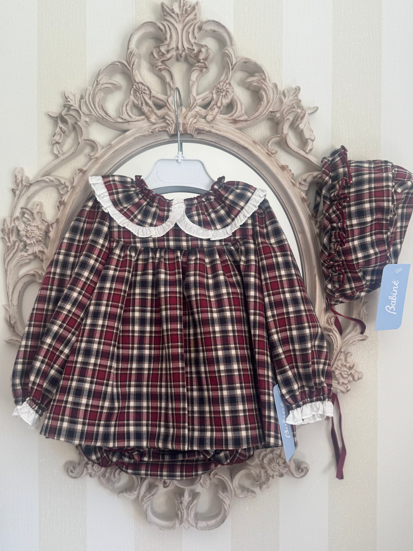 Burgundy dress set