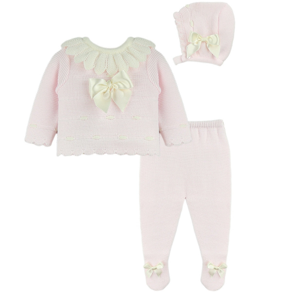 Baby Pink & Cream 3 Piece Set