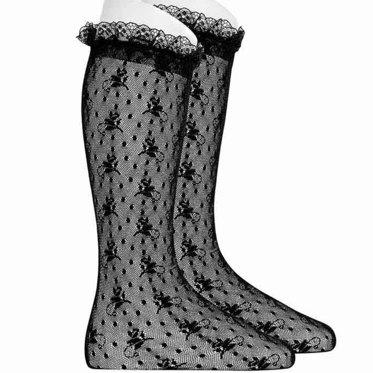 Knee high Condor lace socks