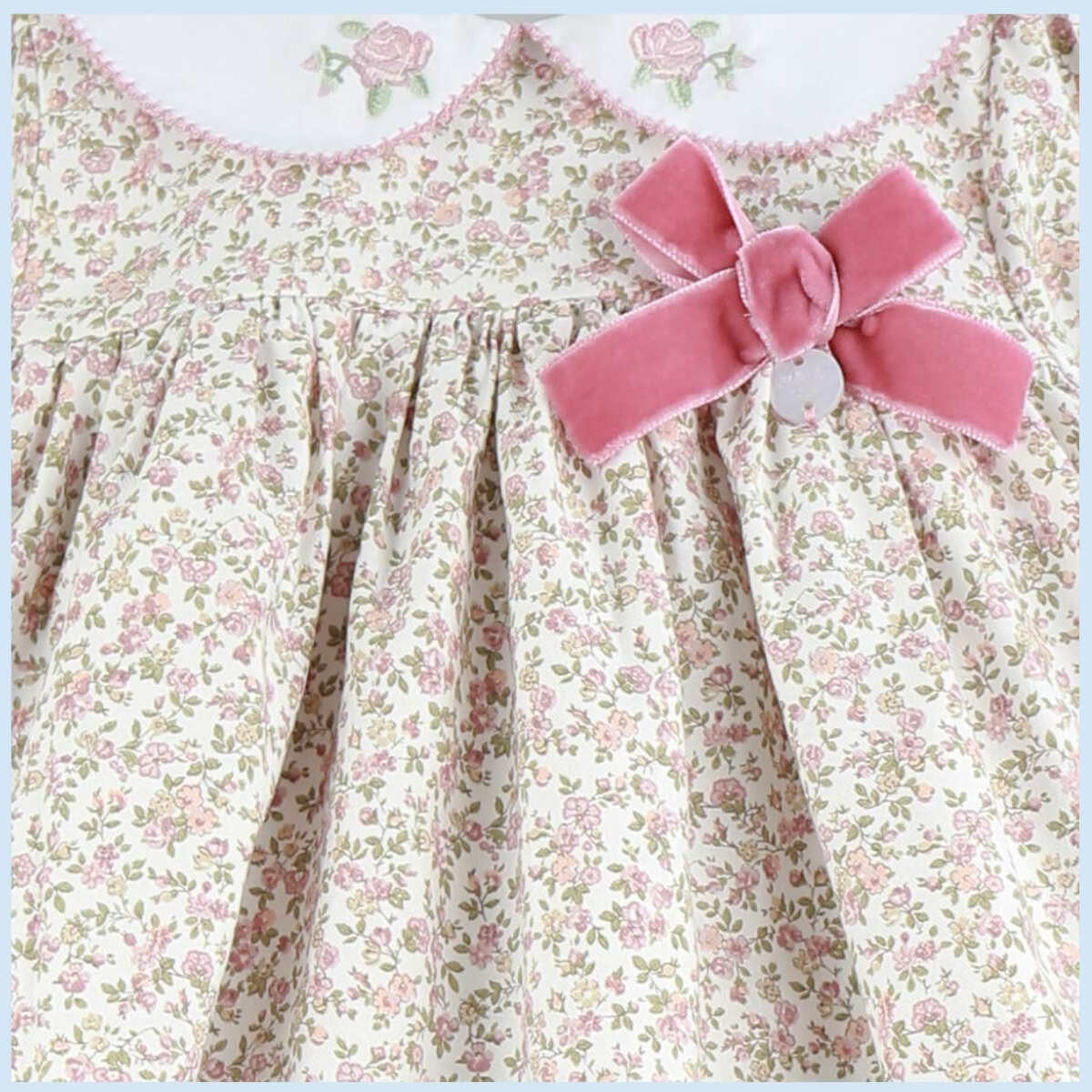 Roses dress & knicker set (3m-5y)