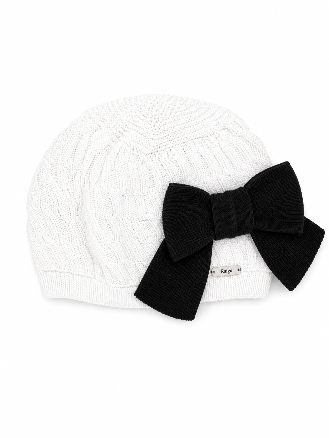 Rahigo Chic White & Black Beret