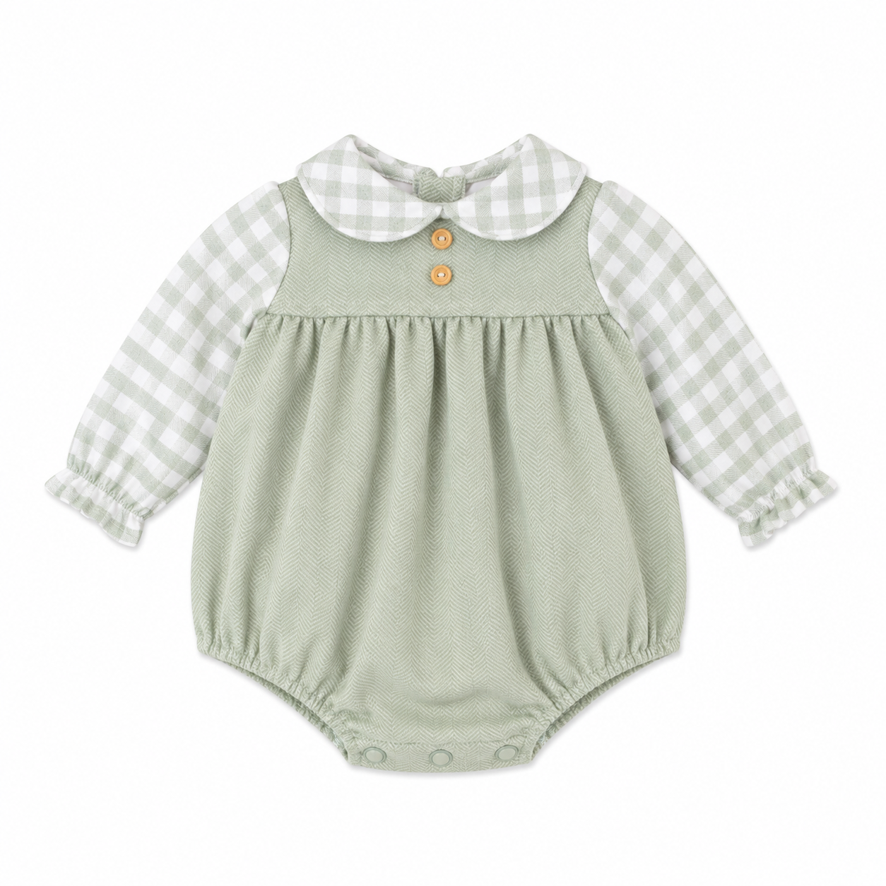 Babyferr sage boys romper