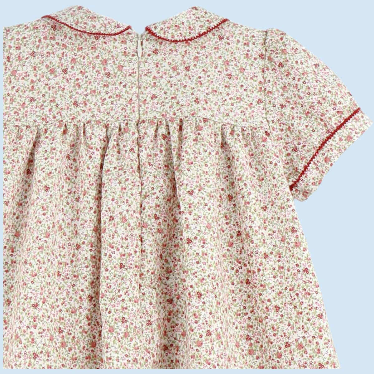 Liberty Red Dress & Knickers set (1m-5y)