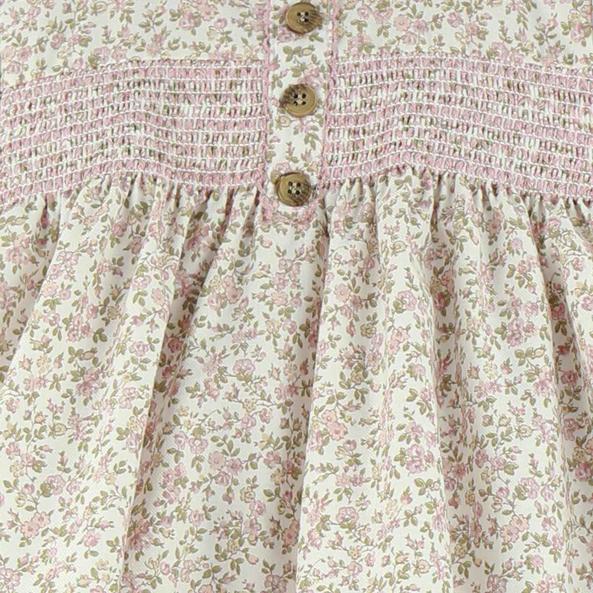 Roses smocked dress & knicker set (3m-4y)