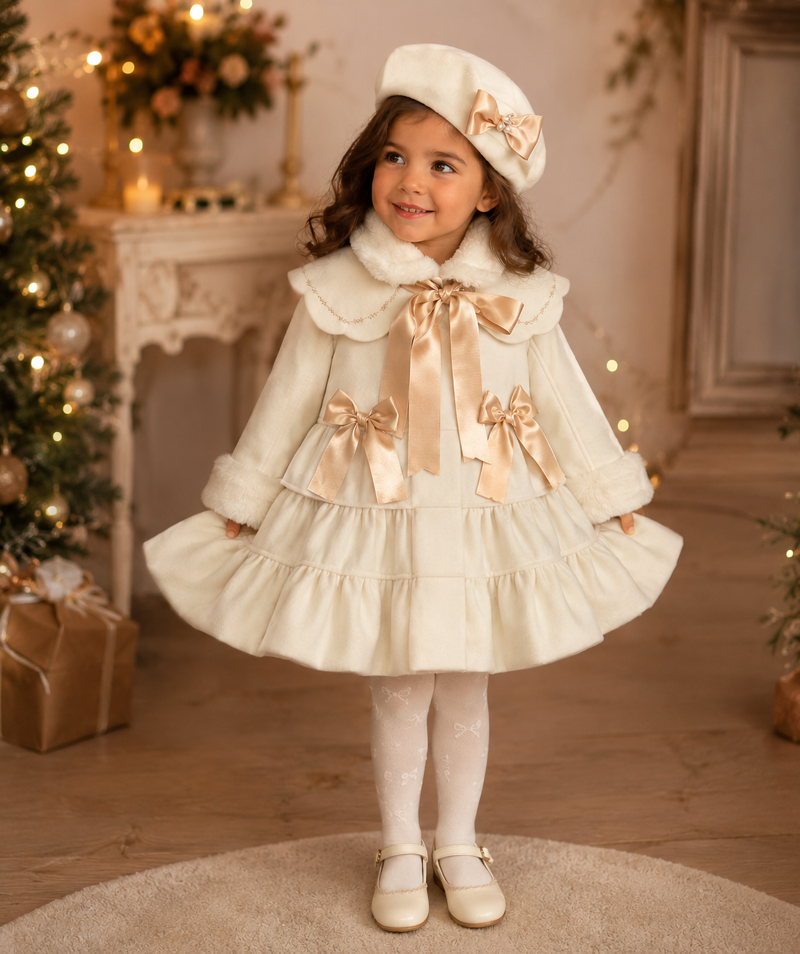 Sonata Coat, detachable cape & beret