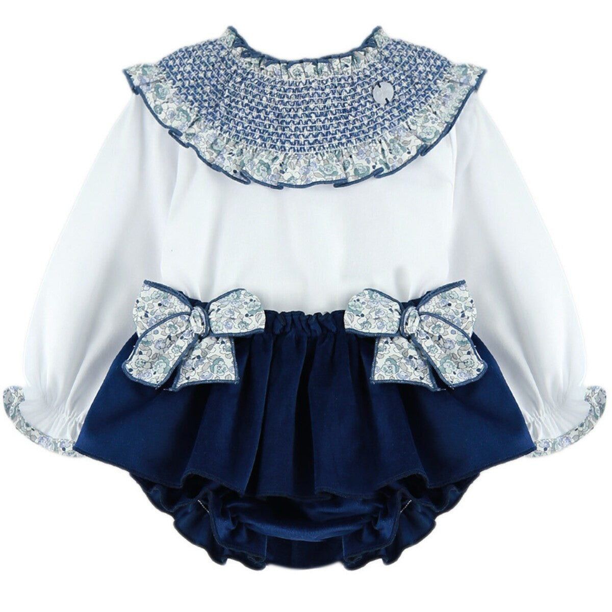 Dinamarca smocked bloomers set (1M-5Y)