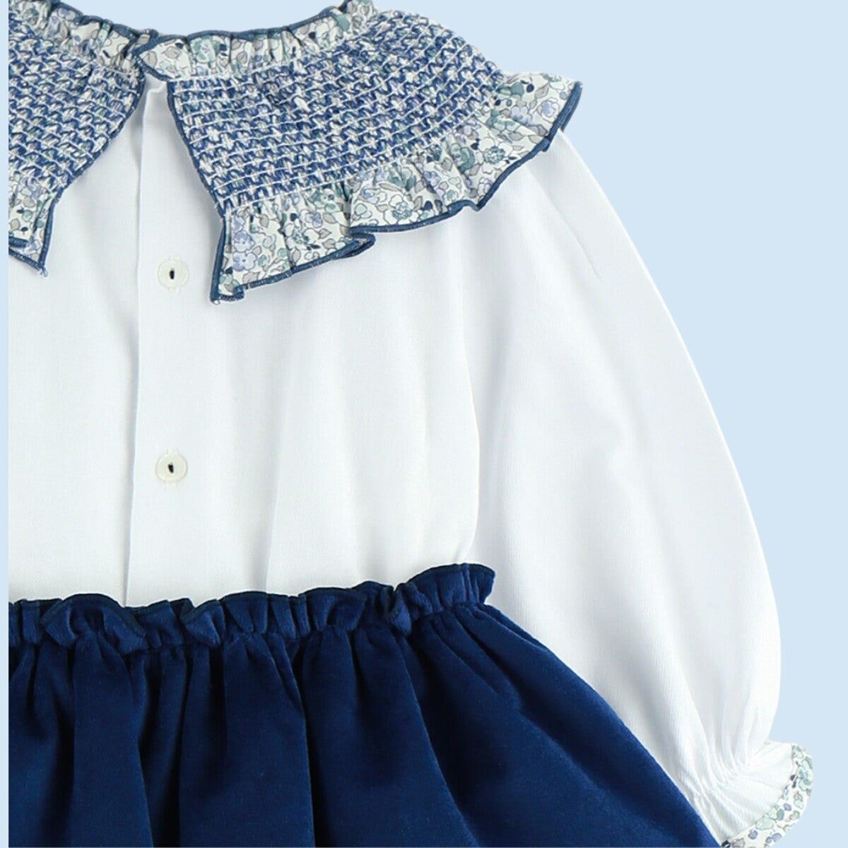 Dinamarca smocked bloomers set (1M-5Y)