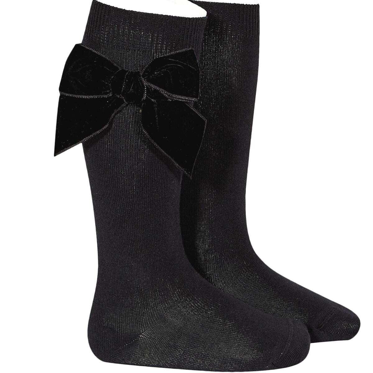 Condor velvet black socks