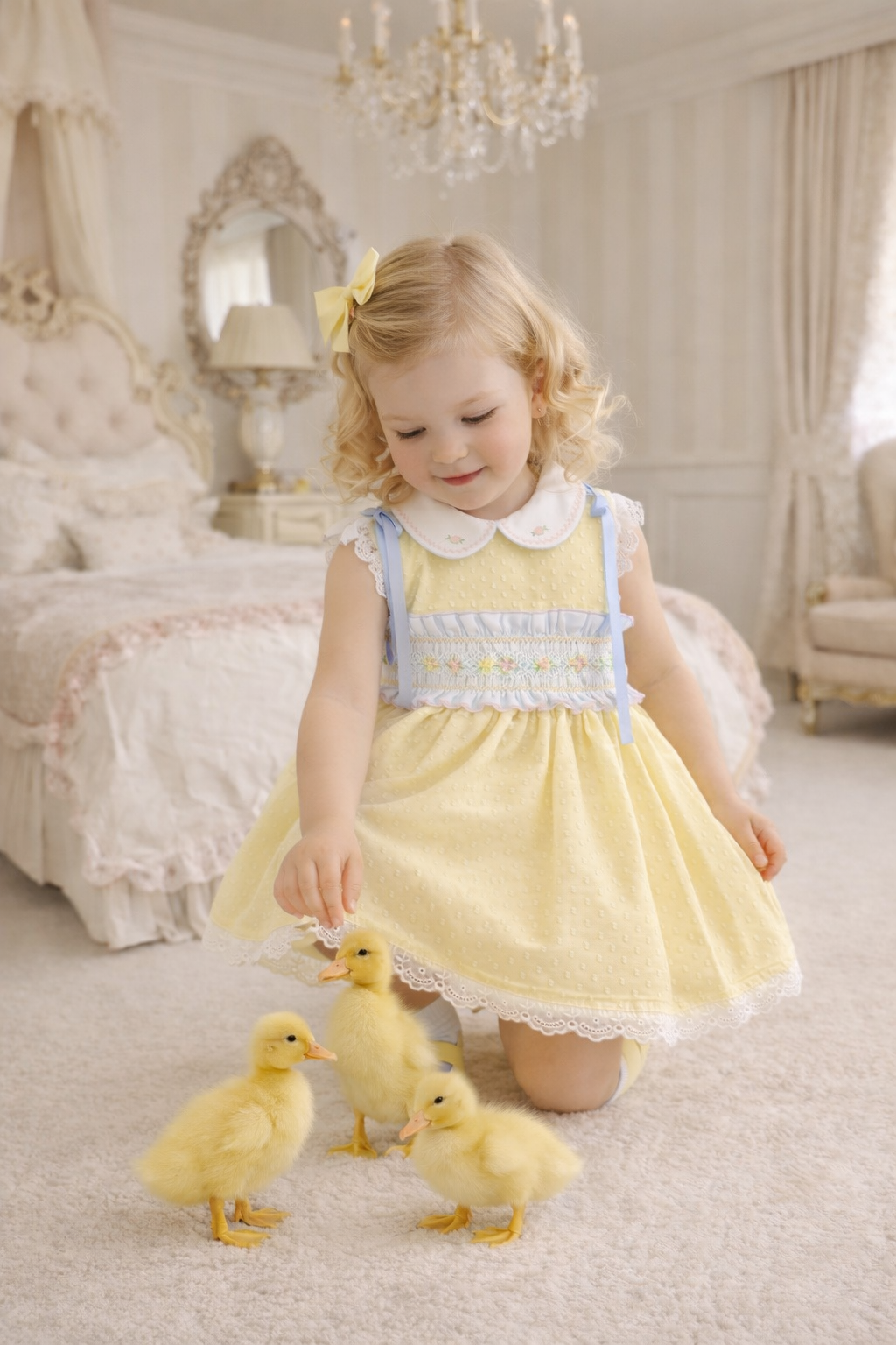 Abigail Easter Smocked Puffball