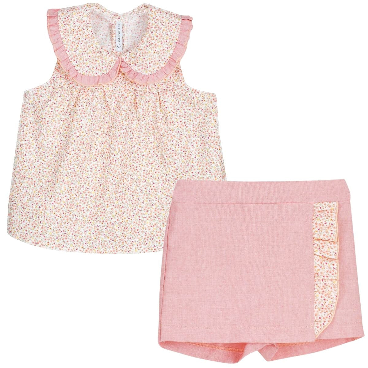 Kanpur Blouse & skorts set