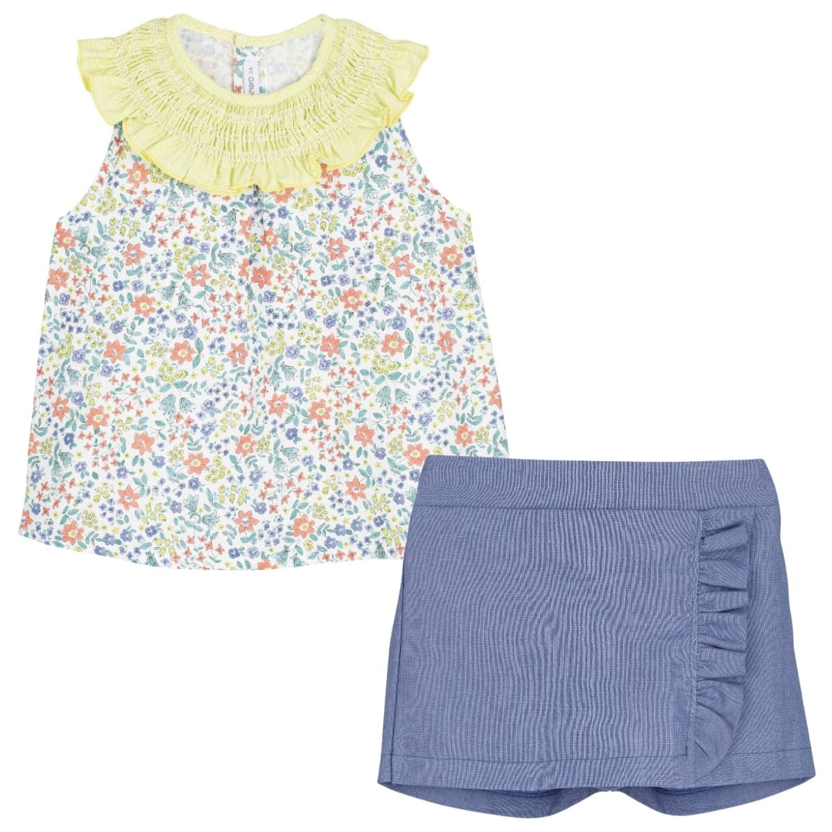 Agra Blouse & skorts set