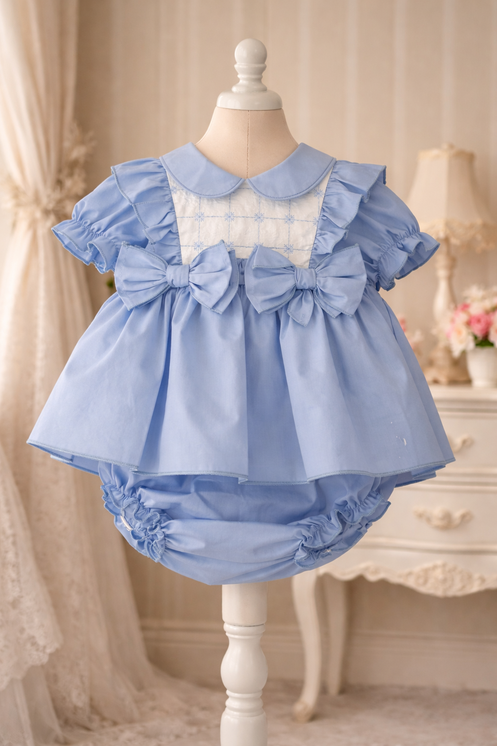 Blue Beau Dress & Knicker set