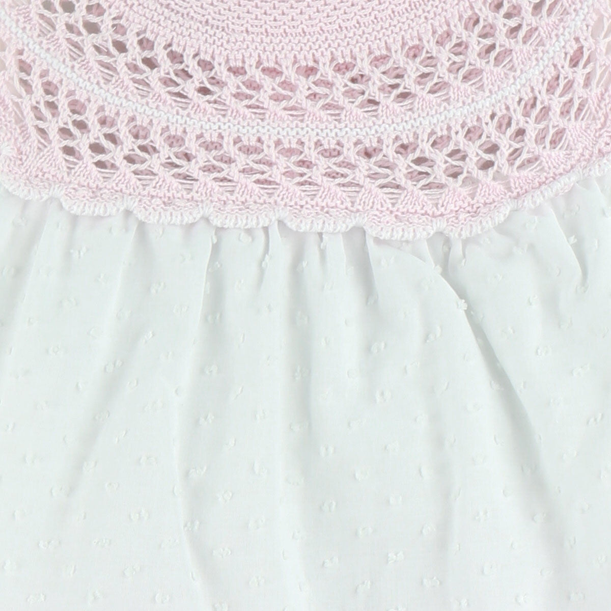 Baby Pink Knitted Dress set