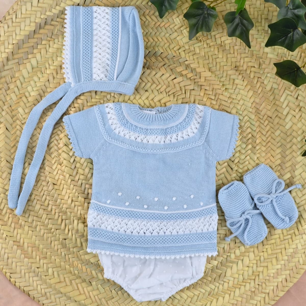 Perle 4 Piece Set Baby Blue