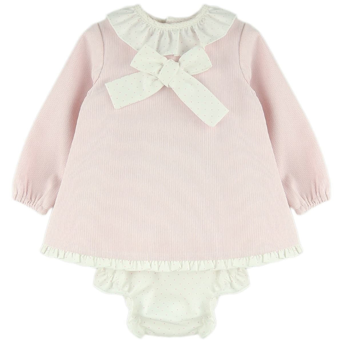 Pink Bow Dress & Knicker Set