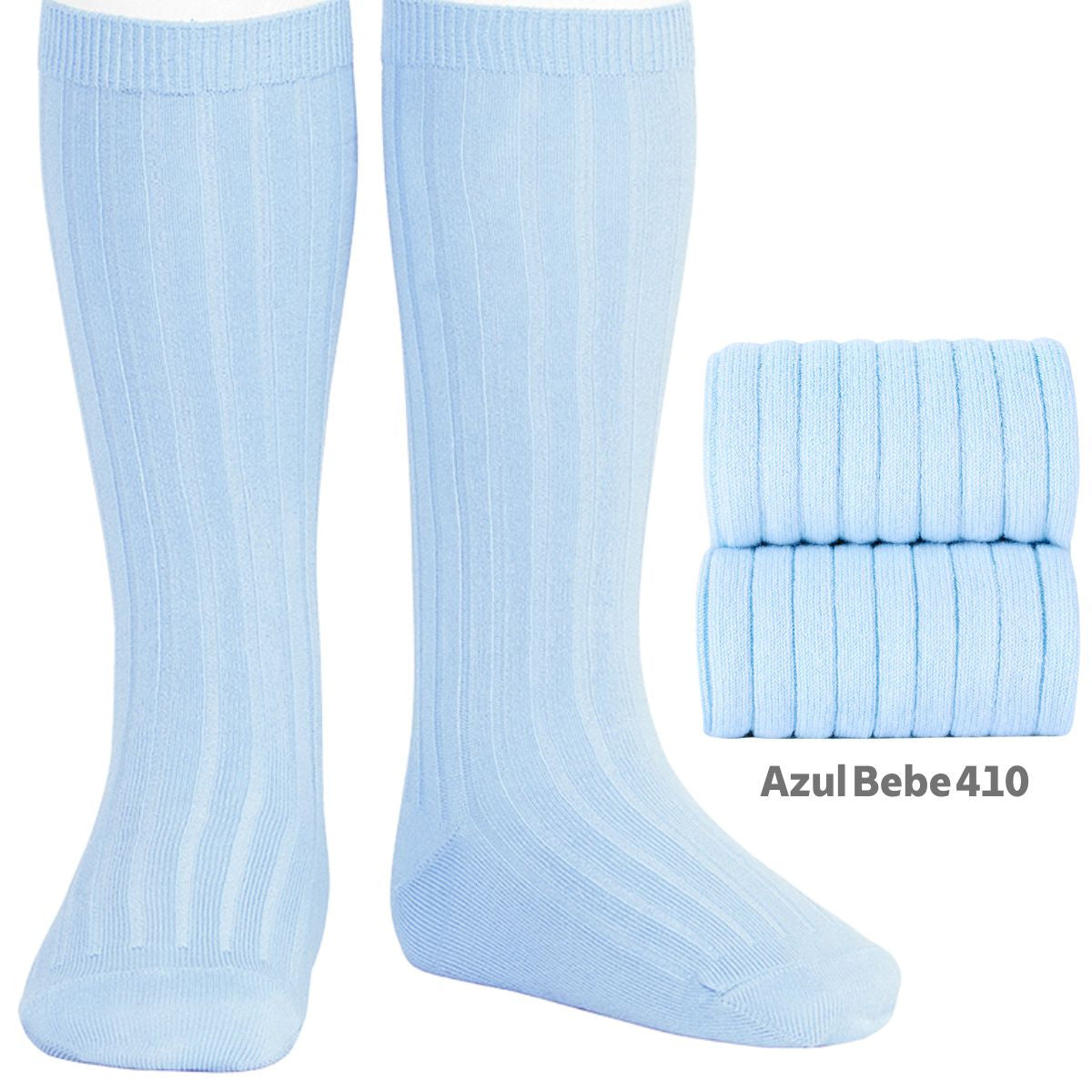 Condor ribbed knee high socks