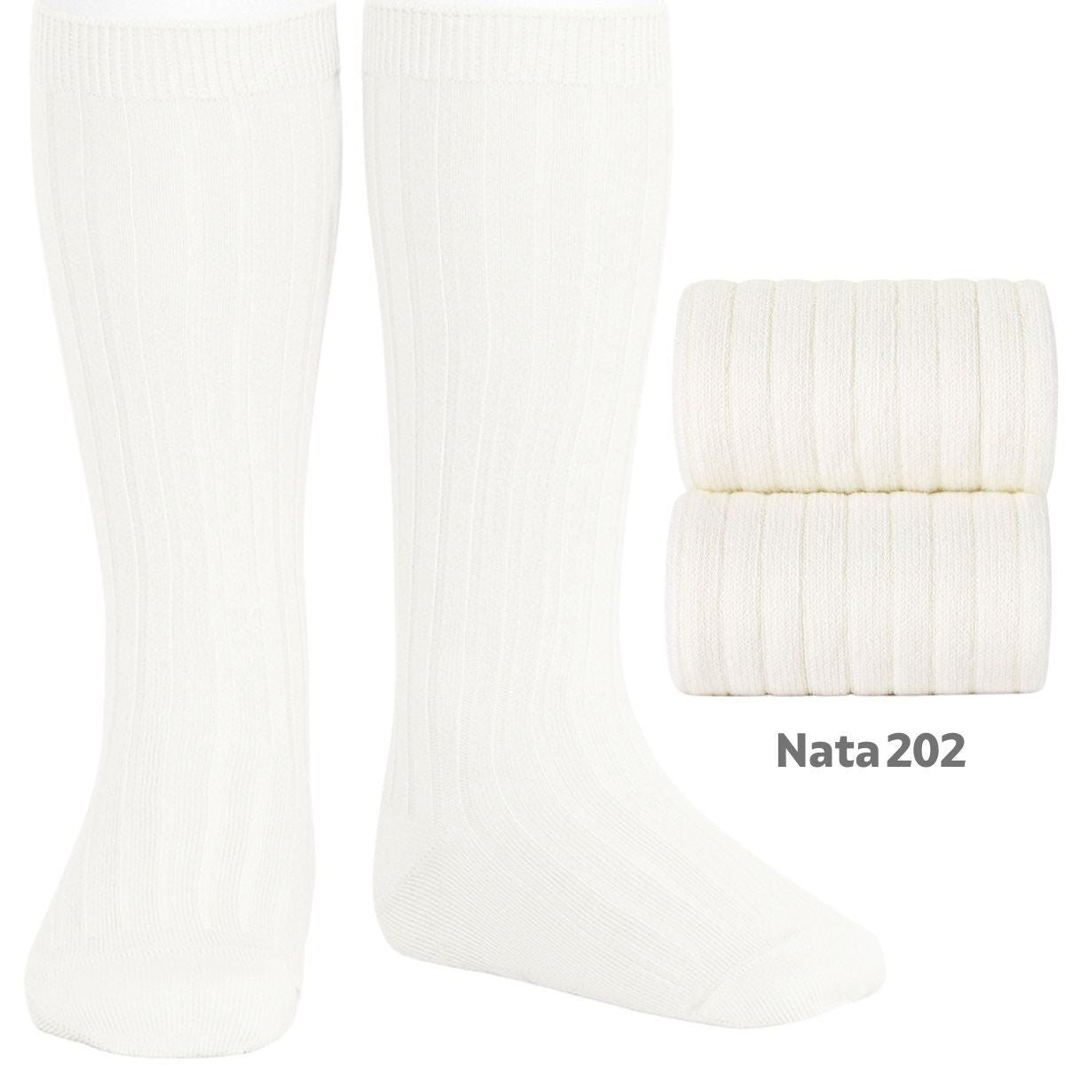 Condor ribbed knee high socks