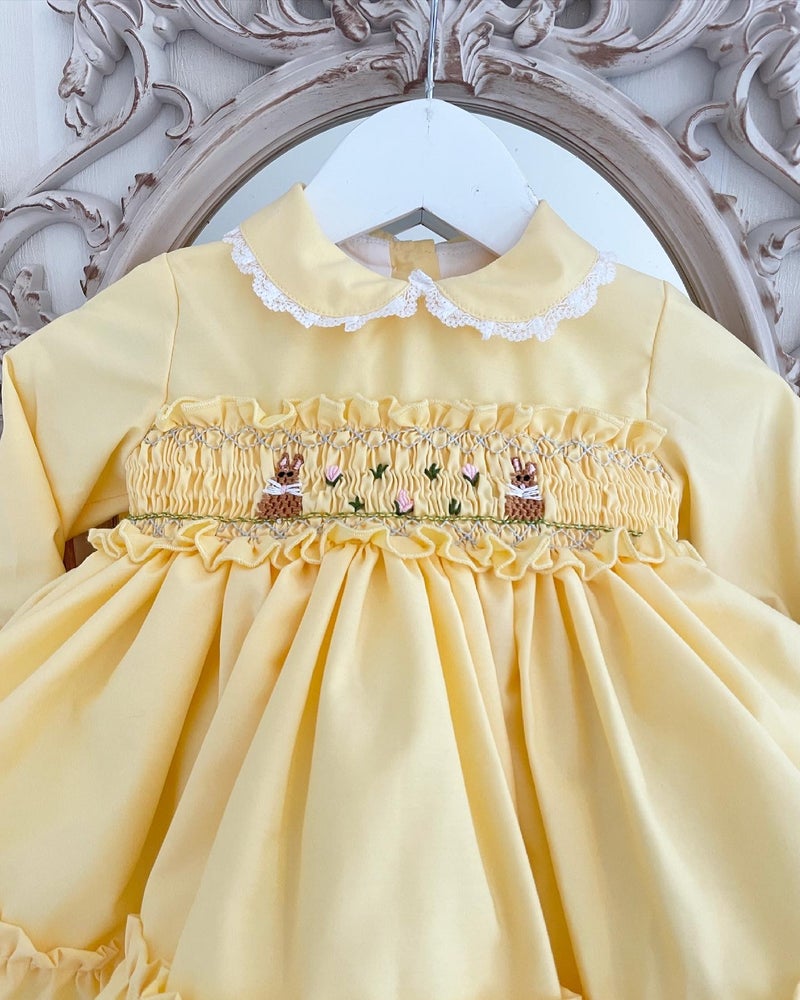 Sonata bunny smocked dress