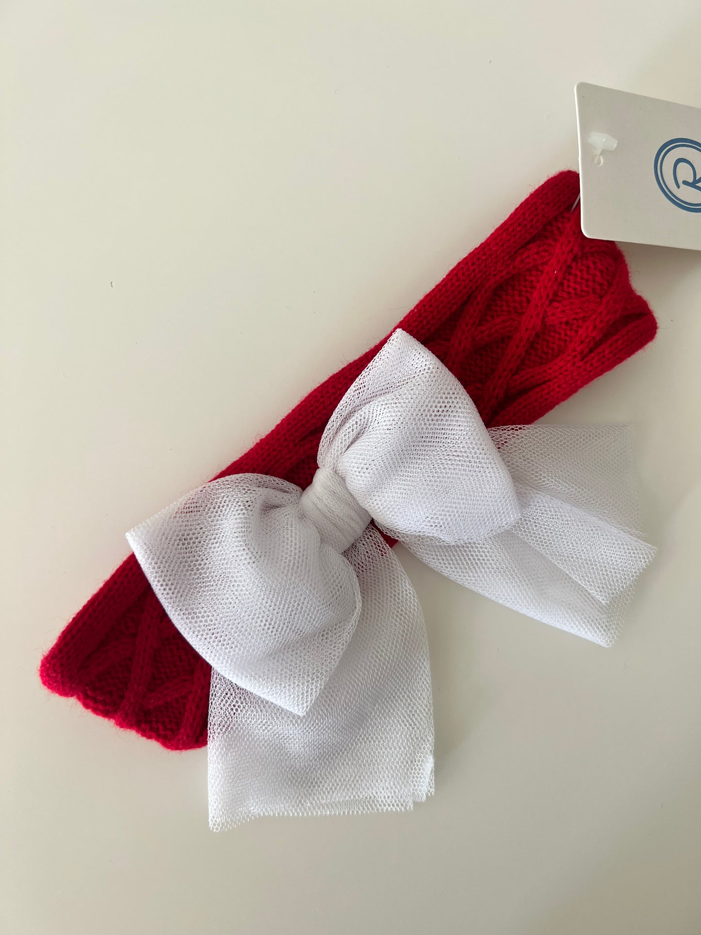 22297 HEADBAND RED & WHITE