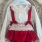 Red Velvet romper & blouse