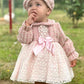 Pink tweed dress