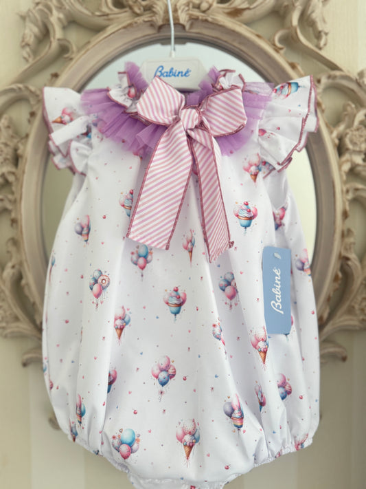 Lilac Balloon romper
