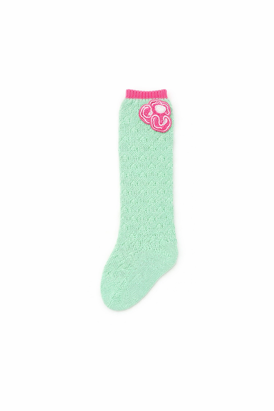 Mint Fuchsia Socks
