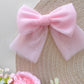 Pink Tulle Hair Bow