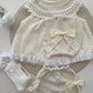Cream Knitted Dress set