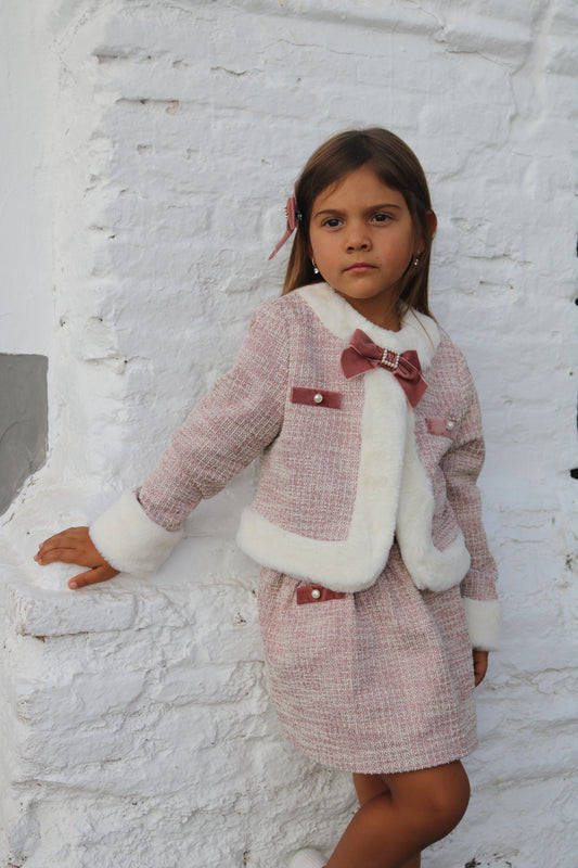Pink Jacket & Skirt set