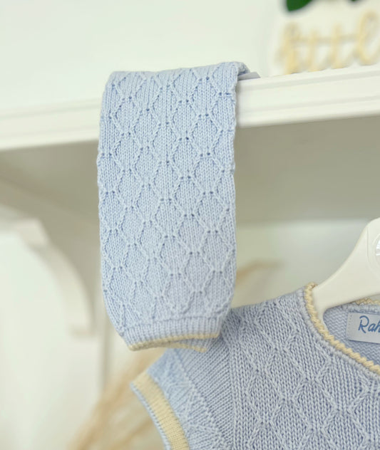 Baby blue & cream boys socks