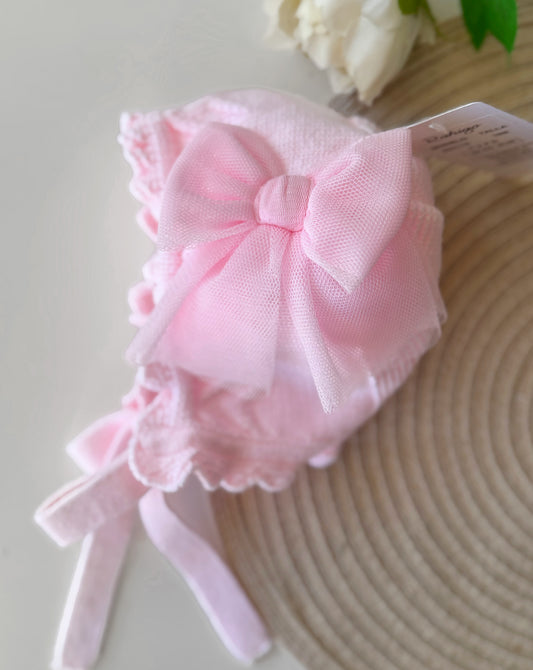 Baby Pink bonnet