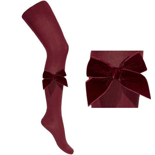 Condor velvet burgundy tights