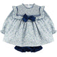 Navy Dinamarca Dress & Knickers set (3m-5y)